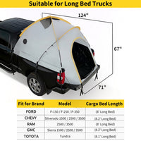 Garvee Tienda de Campaña para Cama de Camioneta de Gran Tamaño con Toldo de Oxford Impermeable