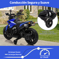 Garvee Moto Eléctrica Infantil 6V para Niños 3-6 Años con Ruedas Estables, Batería 6V4Ah, Phares, Música y Claxon, Compacta y Segura, Normas CE