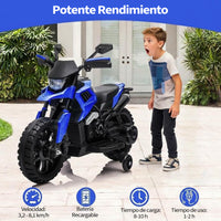 Garvee Moto Eléctrica Infantil 6V para Niños 3-6 Años con Ruedas Estables, Batería 6V4Ah, Phares, Música y Claxon, Compacta y Segura, Normas CE