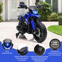 Garvee Moto Eléctrica Infantil 6V para Niños 3-6 Años con Ruedas Estables, Batería 6V4Ah, Phares, Música y Claxon, Compacta y Segura, Normas CE