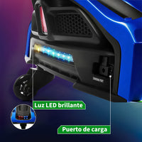 Garvee Coche de Carreras Eléctrico Infantil de 24V de PP Motor Sin Escobillas de 180W Alta Velocidad Estándar EU Azul