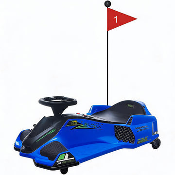Garvee Coche de Carreras Eléctrico Infantil de 24V de PP Motor Sin Escobillas de 180W Alta Velocidad Estándar EU Azul