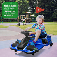 Garvee Coche de Carreras Eléctrico Infantil de 24V de PP Motor Sin Escobillas de 180W Alta Velocidad Estándar EU Azul