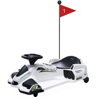 Garvee Kart Eléctrico Infantil de Derrape de 24V de PP Motor Sin Escobillas de 180W Alta Velocidad Estándar EU Blanco