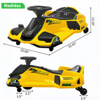 Garvee Kart Eléctrico para Niños de 24V con Motor Brushless y Luces LED para Derrape en Pista