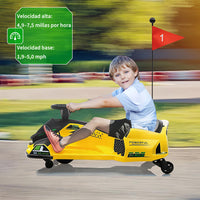 Garvee Kart Eléctrico para Niños de 24V con Motor Brushless y Luces LED para Derrape en Pista