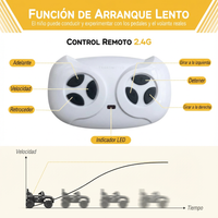 Garvee Coche Eléctrico 12V, Control Remoto, Suspensión, Luces LED, 2 Velocidades, Seguridad, 3-6 años, Interior y Exterior, Negro