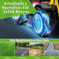 Garvee Tractor Eléctrico Infantil 12V con Remolque y Control Remoto - Amarillo