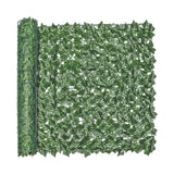 Garvee Valla de Privacidad de Hiedra Artificial de 1x3 m, Pantalla de Pared Verde Resistente a la Intemperie, Setos Falsos para Decoración de Hogar, Salón, Balcón, Interior y Exterior - Fondo Verde Oscuro