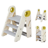 Garvee Escalon Plegable Infantil Antideslizante y Seguro Ideal para Entrenamiento en Bano Soporta 60 kg, Amarillo