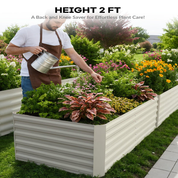 Bancal elevado de 24 pulgadas para jardinería sin esfuerzo