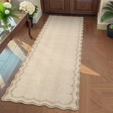 Garvee Alfombra Pasillera de Poliester Suave Lavable a Maquina Plegable Antideslizante y Resistente, 60x180 cm Cafe