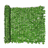 Garvee Pantalla Decorativa de Privacidad en Hiedra Artificial Resistente a la Intemperie para Exterior y Balcon, 1x3 Metros Verde - Tela sin Respaldo