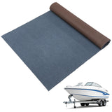 Garvee Alfombra Marina Impermeable Antideslizante con Base TPE Resistente a UV para Barco y Patio, 182x548 cm Gris