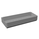 Garvee Organizador de cajones telescópico para cocina, 3 tamaños, ABS y metal, gris, para cocina y baño, instalación con cinta o tornillos - Gris