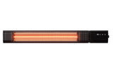 Garvee Calefactor Infrarrojo de Pared Exterior con Tubo de Fibra de Carbono Calor Rapido y Resistente al Agua, 2500W Negro