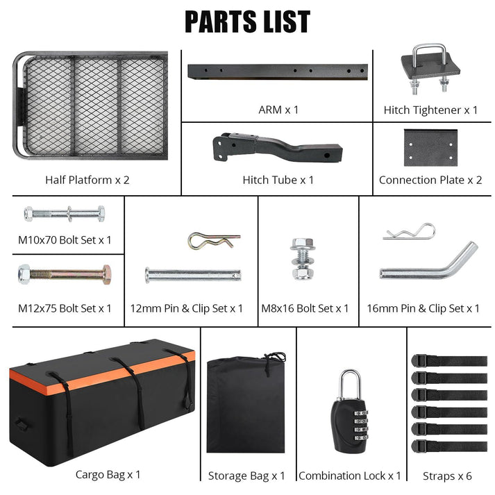 Accesorios incluidos portaequipajes
