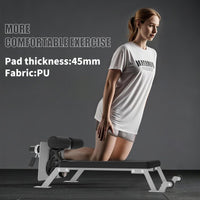 Garvee Banco Nordic Curl Ajustable con Ruedas para Glúteos y Isquiotibiales, Acero Resistente, Almohadilla de PU, Capacidad 204 kg, Gimnasio en Casa