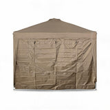 Garvee Carpa Plegable Impermeable para Exterior con Cuatro Paredes Extraibles Tragaluz y Sacos de Arena, 274x274 cm Caqui