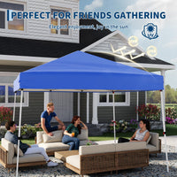 Garvee Carpa Plegable 3x3m Pop-Up, Estructura Acero Resistente, Protección UV, Impermeable, Altura Ajustable, Bolsa Transporte, Jardín y Playa