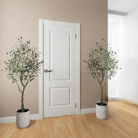 Garvee Árbol Artificial de Olivo 210cm Hojas Frutos Realistas Madera Natural Macetero Incluido Decoración Sala Oficina
