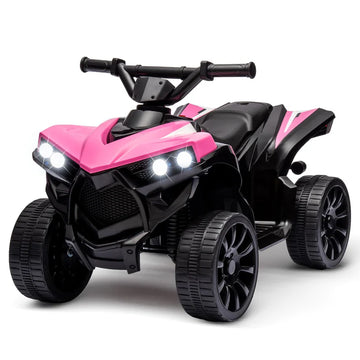 Garvee Quad Eléctrico 6V ATV, Seguro, 2-5 años, Interior y Exterior, Rosa