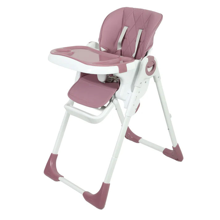 Garvee Kinderhochstuhl YB-H22 - Silla Alta Plegable para Niños, Estable y Compacta, Material Seguro, Hogar y Viajes, Gris, 65x51x23 cm