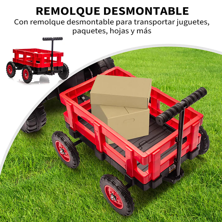 Tractor con remolque desmontable