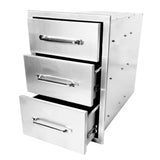 Garvee Cajón para Cocina Exterior Acero Inoxidable Triple Capa, Guías Suaves, Esquinas Sin Costuras, 35.6  x 52.1 x 58.4 cm, Ideal para Isla BBQ