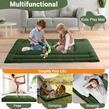 Garvee Colchón Futón Twin Japonés, Tatami Plegable, 8 cm Espesor, Algodón y Espuma Alta Densidad, Verde Ejército, Dormitorios y Camping - Verde Ejército