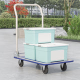 Garvee Carretilla De Plataforma Plegable Con Ruedas Giratorias 360°, Capacidad 130kg, Acero Carbono, Superficie Antideslizante, Para Mudanzas Y Almacenaje, Compacta Y Resistente
