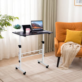 Garvee Mesa de Pie Móvil Ajustable 79-109 cm con Ruedas, Superficie Resistente 81×40 cm, Portátil, para Oficina en Casa - Negro