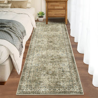 Garvee Alfombra de Sala Lavable y Antideslizante, Moderna, Lana Sintética Suave y Resistente, Neutra y Fina, para Dormitorio, Oficina y Comedor