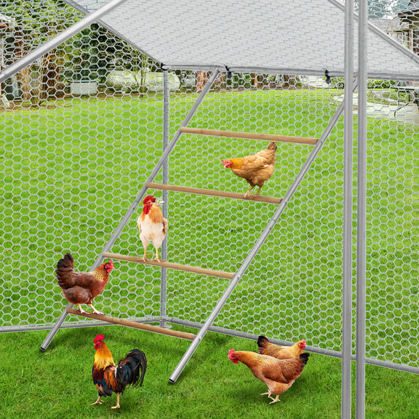 Perchero grande instalado en gallinero