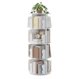 Garvee Estantería giratoria Garvee de MDF de alta calidad, diseño compacto, para oficina en casa, color blanco - Blanco