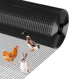 Garvee Malla De Alambre Recubierta De Vinilo Negra 0.9 x 15 m 19 Calibre Para Gallineros Y Jardines - Negro