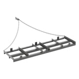 Garvee Rastrillo de Arrastre de 183 cm con Cadena Ajustable, Acero con Recubrimiento en Polvo, Nivelador para ATV, Tractor y UTV, Fácil Montaje, Gris - Gris