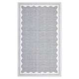 Garvee Alfombra Decorativa Dora de Pelo Corto, Lavable con Base TPR Antideslizante, 80 × 150 cm, Gris - Gris