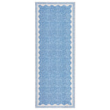 Garvee Alfombra Auxiliar Dora Azul para Dormitorio y Salón, Lavable y Antideslizante con Terciopelo Perlado, Base TPR Plegable, 80 × 150 cm - Azul