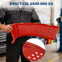 Garvee Juego de 2 Rampas para Autos 3629 kg Capacidad Acero Resistente Antideslizantes 91 × 33 × 23 cm para Camionetas y SUVs