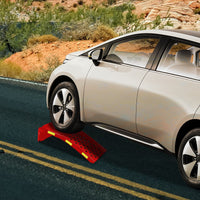 Garvee Juego de 2 Rampas para Autos 3629 kg Capacidad Acero Resistente Antideslizantes 91 × 33 × 23 cm para Camionetas y SUVs