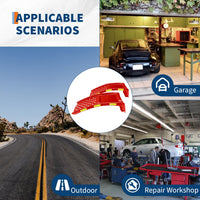 Garvee Juego de 2 Rampas para Autos 3629 kg Capacidad Acero Resistente Antideslizantes 91 × 33 × 23 cm para Camionetas y SUVs