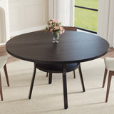 Garvee Mesa de Comedor Redonda para 4 Personas con Estante de Almacenamiento Cocina Comedor 119 cm Material Duradero
