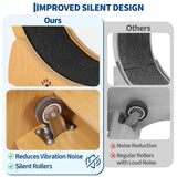 Garvee Cat Wheels Ruedas Para Gatos Con Diseño Seguro Y Duradero Material Resistente Para Uso Interiores Y Exteriores - Madera Natural