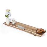 Garvee Bandeja Ajustable para Banera en Madera de Acacia Resistente al Agua con Soporte para Copa y Tablet, 89 cm Color Madera Natural