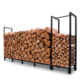 Garvee Lenero Exterior Elevado de Metal Resistente y Ventilado Gran Capacidad Soporta 450 kg, 243x32x116 cm Negro