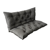Garvee Cojin Rectangular Grueso para Columpio de Exterior en Poliester Resistente al Agua y Alta Elasticidad, 119 cm Gris