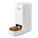 Garvee Comedero Automatico Inteligente para Perros y Gatos en Plastico Seguro con Conexion USB y Gran Capacidad, 3 Litros Blanco