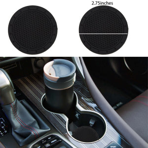 Garvee Set 10 Fundas Volante Coche Cuero Sintético Negro Protector Cinturón Portavasos