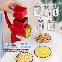 Garvee Molino Manual De Nueces Con Manivela - Triturador Multifuncional Para Nueces Y Avellanas, Resistente, Fácil De Usar, Cocina, Tamaño Compacto, Color Metálico